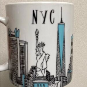 NYC Skyline Mug - White and Blue